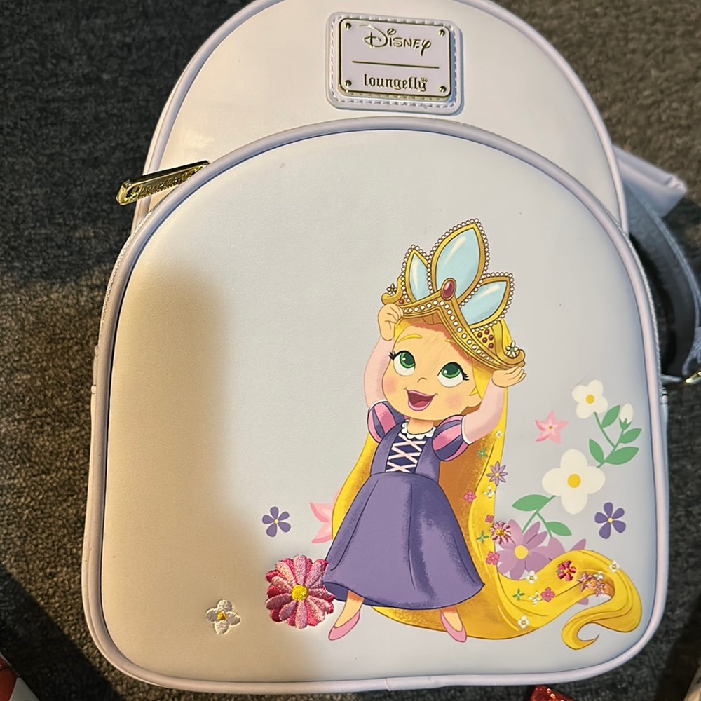Loungefly Disney Tangled Young Rapunzel in Tiara Mini Backpack